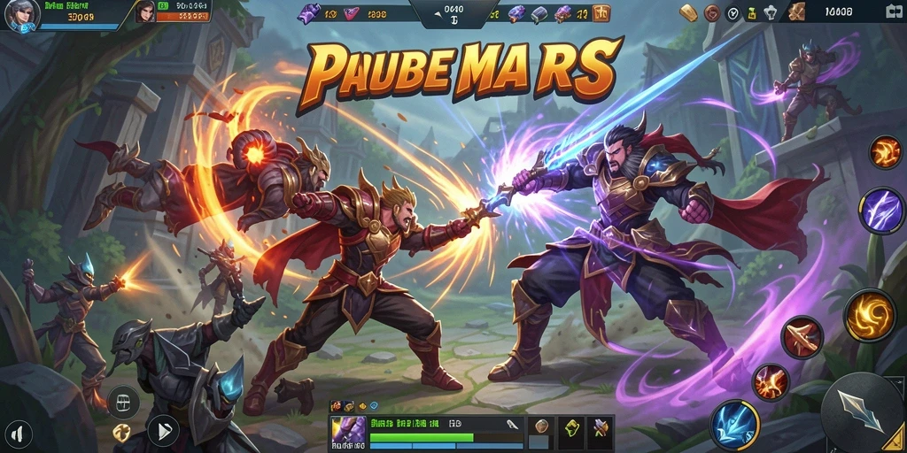 Tampilan menarik gameplay MOBA di 3446 dengan aksi karakter yang mendebarkan.