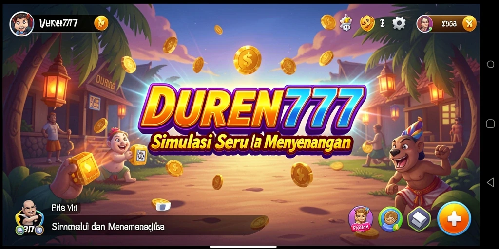 Gameplay DUREN777 yang menampilkan dunia simulasi yang kaya