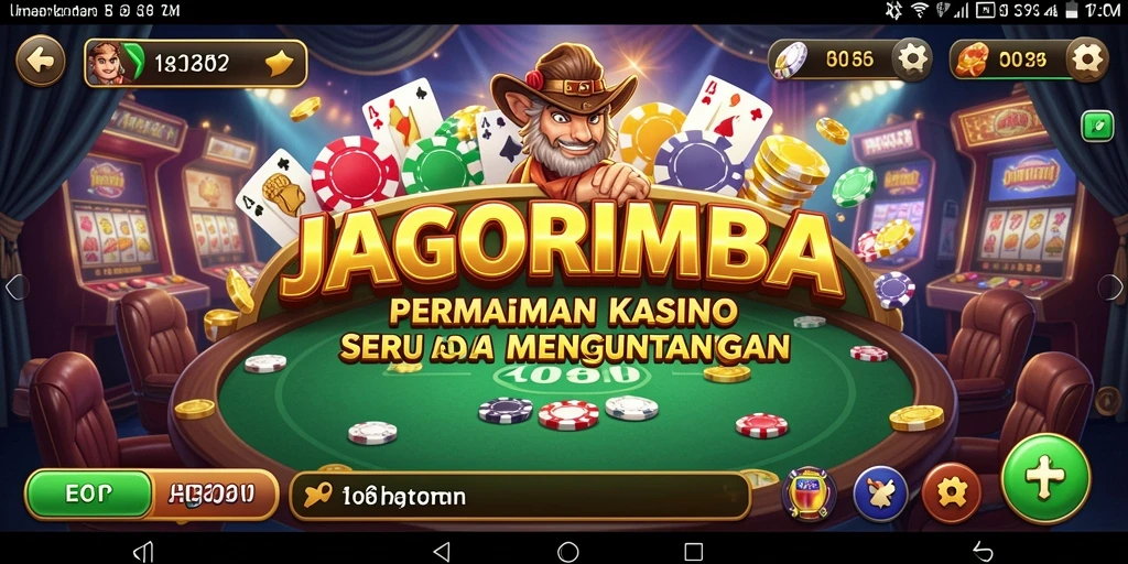 Screenshot utama JAGORIMBA menunjukkan gameplay Kasino yang menarik.