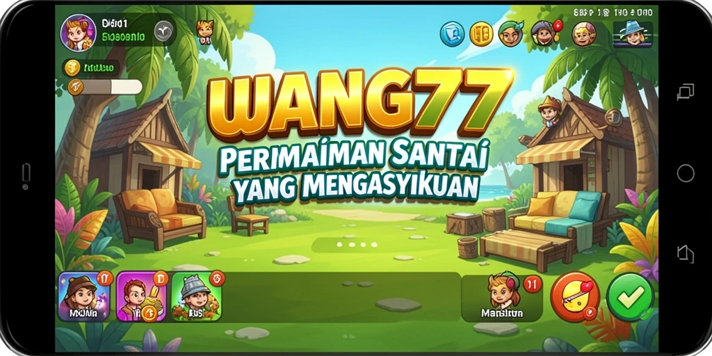 Tampilan gameplay <strong>UANG77</strong> yang menyenangkan dan penuh warna.