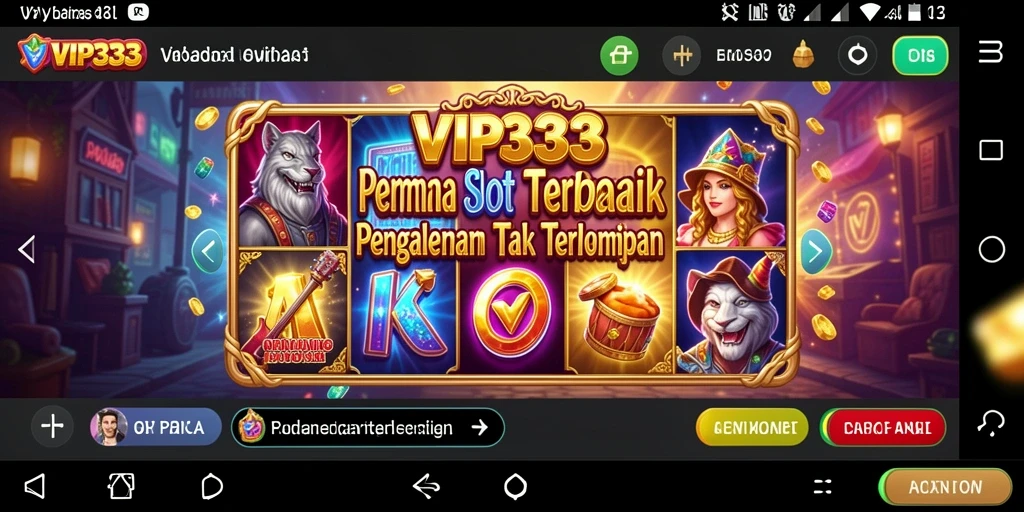 Tampilan gameplay slot yang memukau di VIP333.